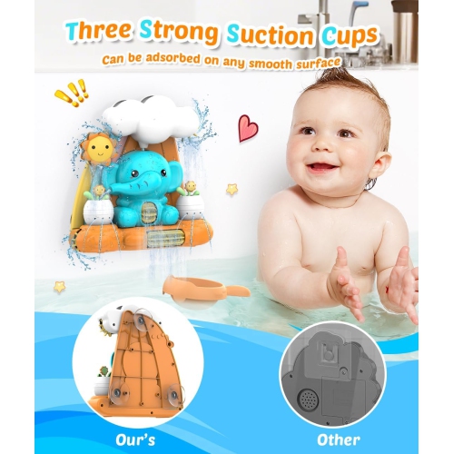 Bath Toys - Garden Elephant Toy for Babies and Toddlers - Bath Toys for Boys and Girls Ages 1-3 - Easter, Halloween, Christmas, Birthday Gifts