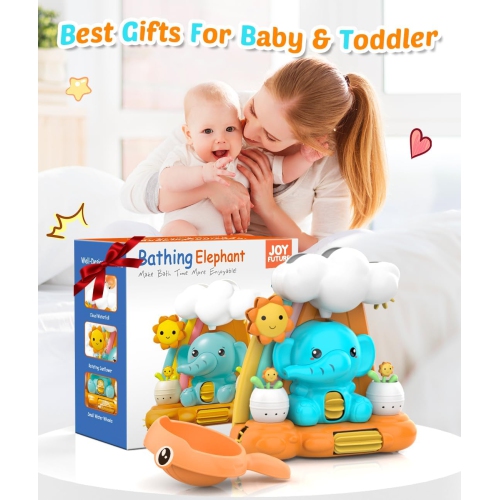 Bath Toys - Garden Elephant Toy for Babies and Toddlers - Bath Toys for Boys and Girls Ages 1-3 - Easter, Halloween, Christmas, Birthday Gifts