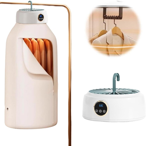 Image 1 of 7.. TSHIWORT Portable Electric Clothes Dryer - Compact Foldable Dryer for Light Clothes & Underwear