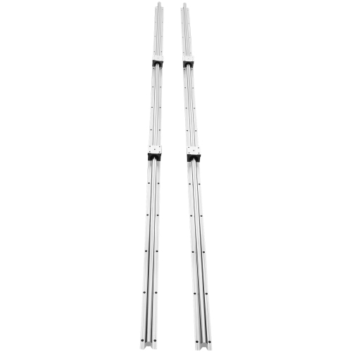 VEVOR SBR20 2200mm Linear Guide Rail Set, ,2 PCS 86.6 in/2200 mm SBR20 Guide Rails and 4 PCS SBR20UU Slide Blocks, Linear Rails and Bearings Kit for