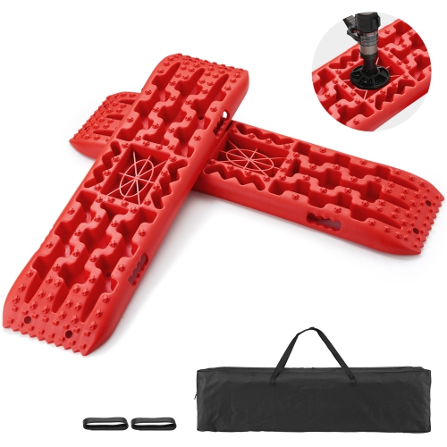 VEVOR  10 Ton Traction Boards w Pp Material, Recovery Boards for Off-Road Vehicles/cars/pickups/suvs/rvs, Pair Tire Traction Mats On Snow, Sand, Mud