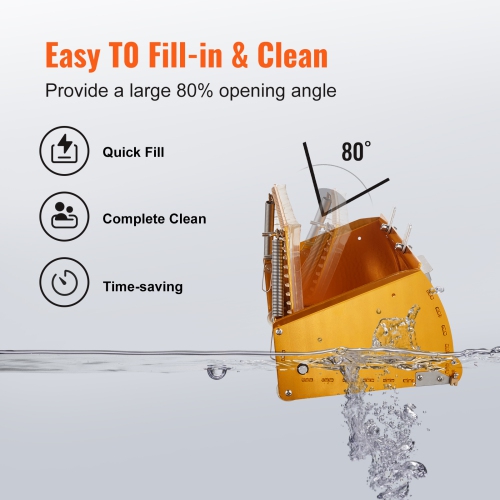 VEVOR 10-Inch Wide Drywall Flat Box, Quick Clean, Aluminum Finishing Mud Box for Plasterboard, Wallboard, Sheetrock, Bonus Mudguard, Extra 2