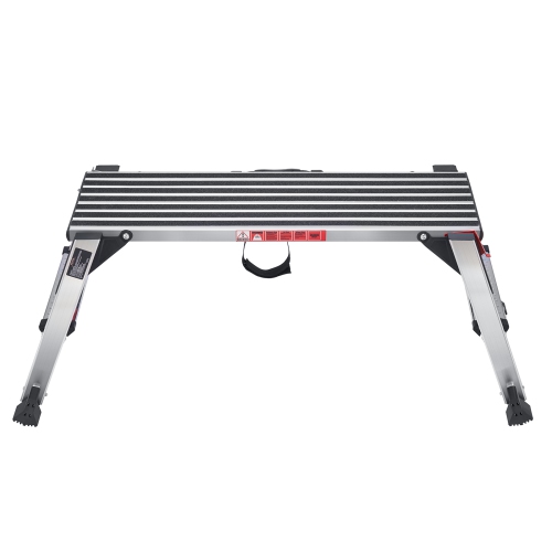 Plateforme de travail pliante VEVOR 660&nbsp;lb, échelle en aluminium à cloison sèche, établi robuste avec pieds antidérapants, idéal pour laver les