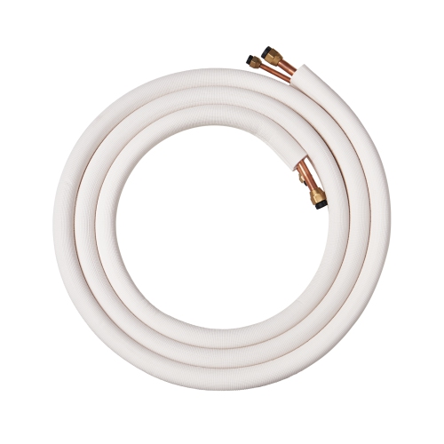 VEVOR 16FT Mini Split Line Set,3/8" & 5/8" O.D Copper Pipes Tubing and Triple-Layer Insulation,for Air Conditioning or Heating Pump & HVAC with