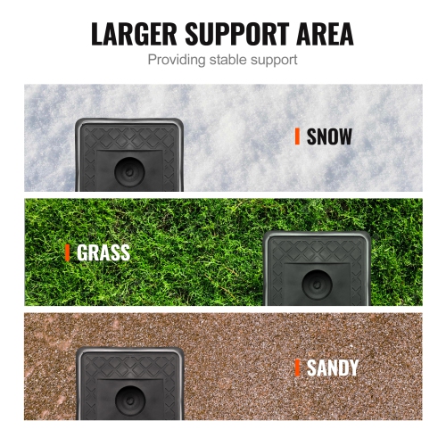 VEVOR Trailer Jack Block, 6000 lbs Capacity per RV Leveling Block, High-quality Polypropylene RV Camper Stabilizer Blocks, RV Travel Accessories Use