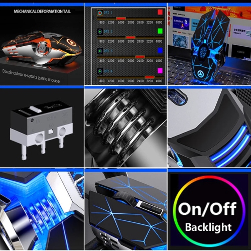 Q7 Professional Wired Gaming Mouse 7 Button 3200DPI LED Optical USB Computer Mouse Game Mice Silent Mouse Mause For PC laptop Gamer