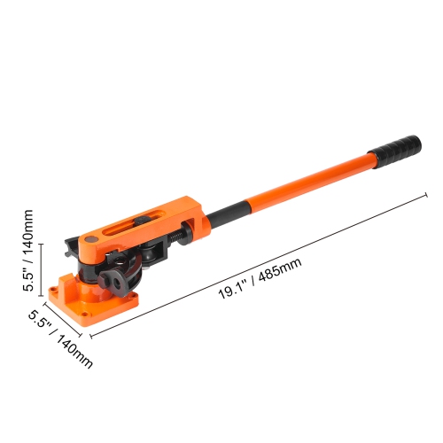 VEVOR Pipe Tube Bender, 3/8" to 1" OD Manual Pipe Tube Bender with 7 Bending Dies, 180° Copper Aluminum Pipes Bending Tools for HVAC Air Conditioning