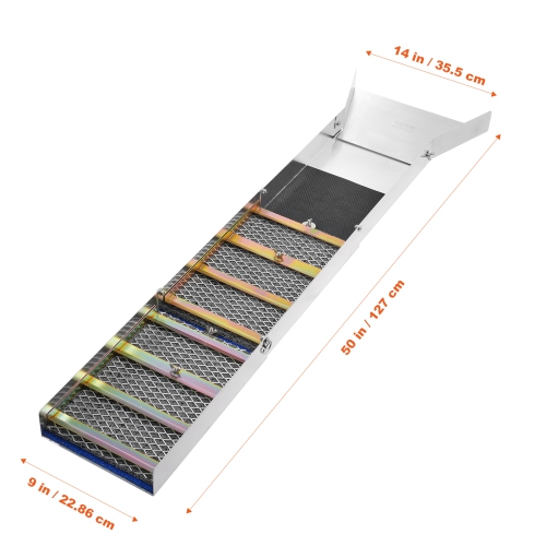 VEVOR Gold Panning Kit With Sluice Box, 50" Aluminum Gold Mining Equipment, 23 PCS Gold Prospecting Kit with Gold Pan, Classifier Screen, Separating