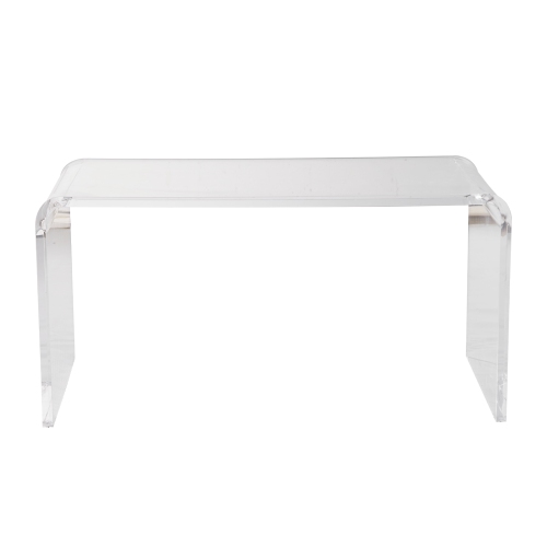 VEVOR 16.3 inch high Acrylic Coffee Table, C-Shaped Clear Acrylic End Table, Transparent Acrylic Side Table, for Coffee, Drink, Food, Snack used in
