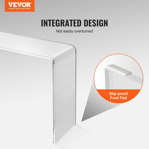 VEVOR 37.95x15x29.13 inch Acrylic Console Table, Clear Acrylic End Table, Transparent Acrylic Side Table, for Foyer, Living Room, Dining Room