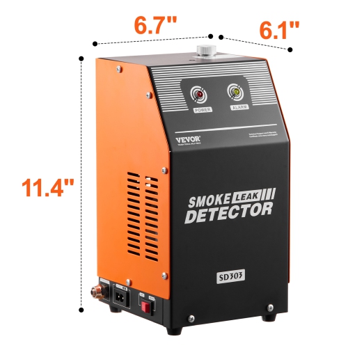 VEVOR Automotive Smoke Machine Leak Detector, EVAP Smoke Machine Leak Tester with Built-in Air Pump, Dual-Mode Vacuum Pipeline Fuel Diagnostic