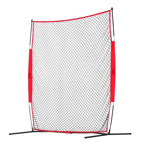 VEVOR 7x7 ft Ball Sports Barrier Netting, Portable Practice Equipment with Carry Bag, Protection Screen for Baseball Softball Lacrosse Soccer Hockey