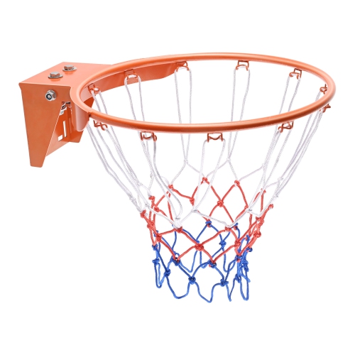 VEVOR Q235 Basketball Rim, Wall Door Mounted Basketball Hoop,Basketball Flex Rim Goal Replacement with Net, Standard 18" Indoor and Outdoor Hanging
