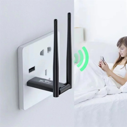 300Mbps Wireless USB WiFi Repeater Extender WiFi Signal Amplifier Booster Long Range Wi-Fi Router Home Network Card Extension