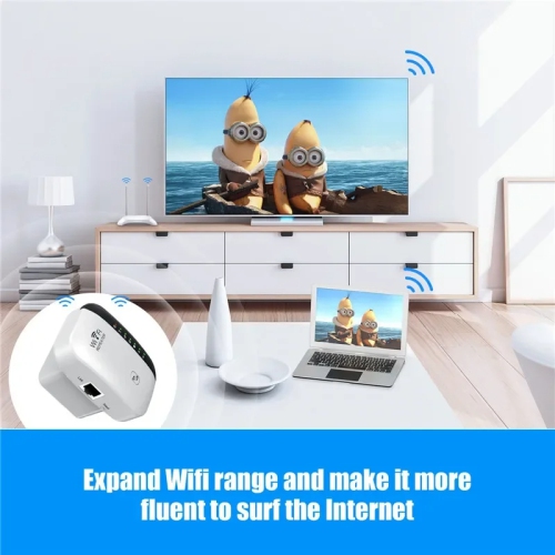 WiFi Extender Signal Booster Upto 3500sqft and 35 Devices, Wireless Internet Repeater, Wi-Fi Range Extender, Long Range Amplifier with Ethernet Port,