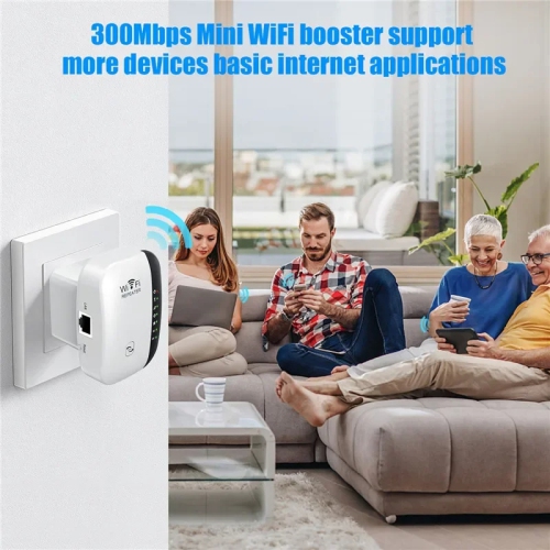 WiFi Extender Signal Booster Upto 3500sqft and 35 Devices, Wireless Internet Repeater, Wi-Fi Range Extender, Long Range Amplifier with Ethernet Port,