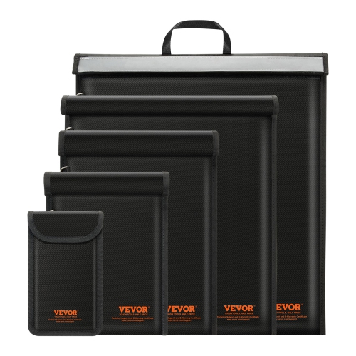 VEVOR 4 Pack Faraday Bag,Set for Laptop(16.9x15"),Tablet(13x10.2"),Phone(7.87x4.7") & Radio(10.6x7.8"),Fireproof Signal Blocking Holder Faraday Pouch