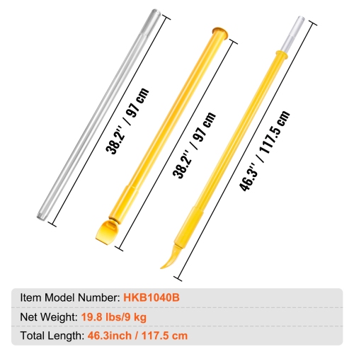 VEVOR Tire Bead Breaker Slide Hammer, 46.3" Length Heavy Duty Steel Tire Bead Breaker, Portable Tire Changing Sliding Impact for Car Truck Trailer