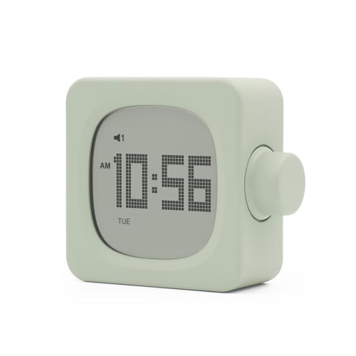 MYACUC  Digital Alarm Clock, Compact Rechargeable Alarm Clock With Backlight And Date Display In Green