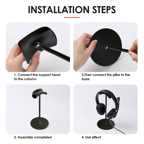Headphone Stand, Detachable Headphone Display Stand, Universal Headset Storage Stand (Bracket only)