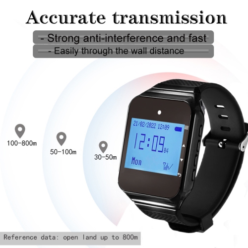 Wireless Pager Watch with 10 PCS Button Calling Watch for Nursing Home Restaurant Cafe Bar Bank
