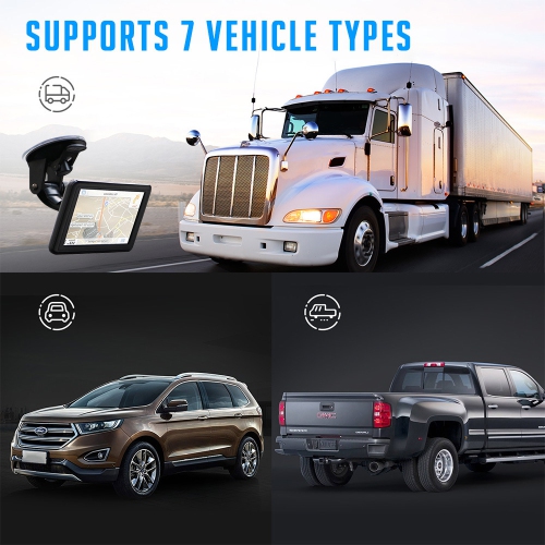 Système de navigation portatif de 7 po pour voiture