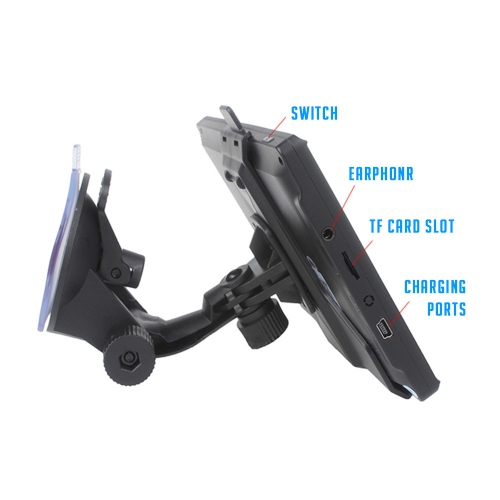 Système de navigation portatif de 7 po pour voiture