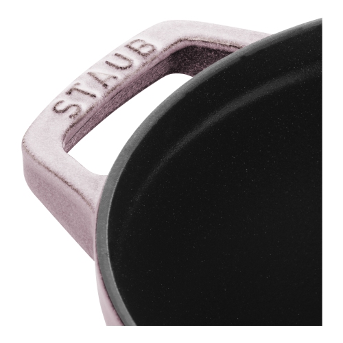 STAUB La Cocotte 4.75 L Cast Iron Round Cocotte Deep, Cherry Blossom