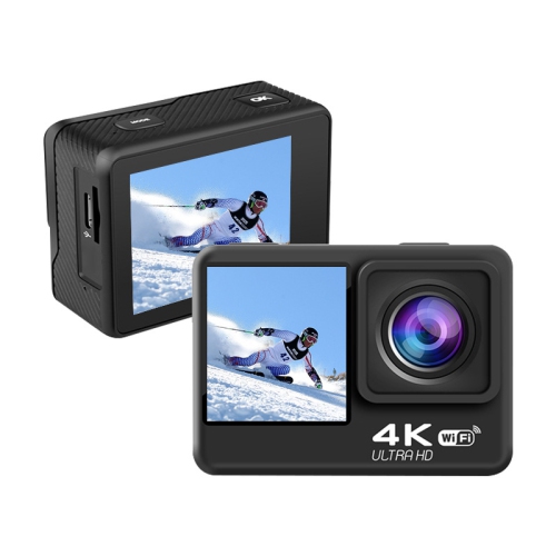 Action Camera True 4K Anti-Shake Dual Screen Touch Action Camera with Remote Control + 128GB