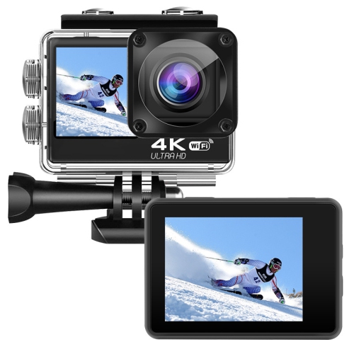 Action Camera Sports Camera True 4K Anti-Shake Dual Screen Touch Action Camera with Remote Control