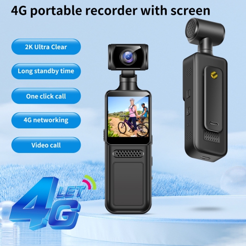 Ultra-clear 4G sports pocket camera with 180-degree rotating lens, creative and compact portable recorder, sports camera