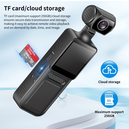 Ultra-clear 4G sports pocket camera with 180-degree rotating lens, creative and compact portable recorder, sports camera