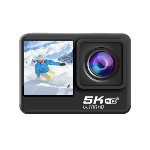 GREEN SCENIC  5K Sports Camera HD Touch Screen Dual Screen Waterproof Remote Control Camera Sports Anti-Shake Camera+64G Memory Card