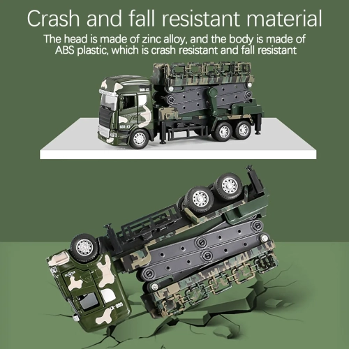 Toy car die-cast small military vehicle lifting light sound effect gift for 3-8 years old boys