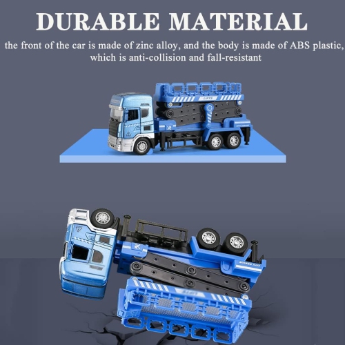 Chariot élévateur à ciseaux miniature pour enfants Véhicule d'ingénierie de levage de godet jouet de réparation de panne routière modèle avec lumière