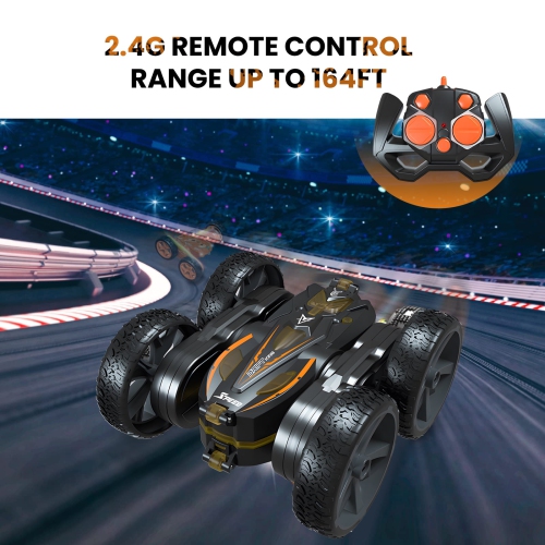 Remote Control Car Car Stunt Remote Control Car Toy New Upgrade Model with Light Strip and Headlight