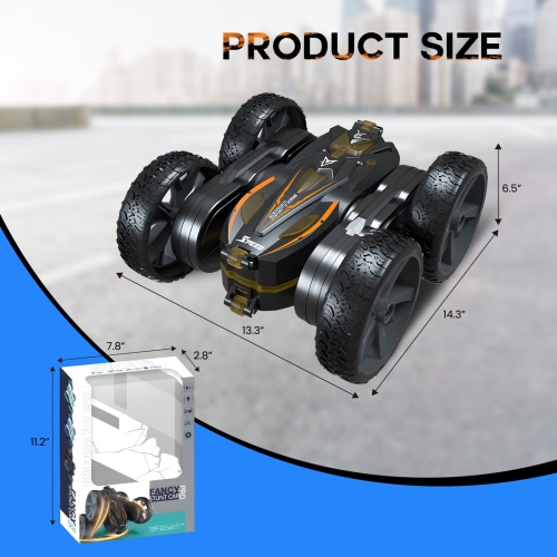 Remote Control Car Car Stunt Remote Control Car Toy New Upgrade Model with Light Strip and Headlight