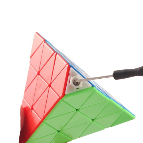 Holy Hand Pyramid 4x4x4 Rubik's Cube Pyramid Triangle Four-axis Tetrahedron Puzzle 4x4 Smooth Rotating Rubik's Cube Toy with Rubik's Cube Tripod