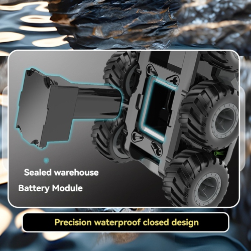 Wireless remote control car amphibious off-road vehicle children's electric toy climbing off-road remote control car suitable for children as