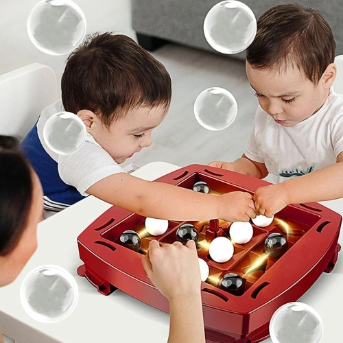 IQ skill development track logic board game parent-child time, puzzle rotating chess black and white four-in-one game strategy toy