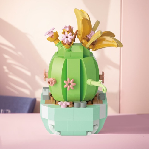 Adult succulent flower building blocks, plant series, home office decoration building block sets, plant building block toys, Mother's Day holiday
