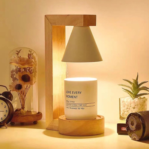 Aromatherapy wax melting lamp - 3 levels of brightness adjustment, 8 hours timer, flameless aromatherapy, button adjustment, suitable for