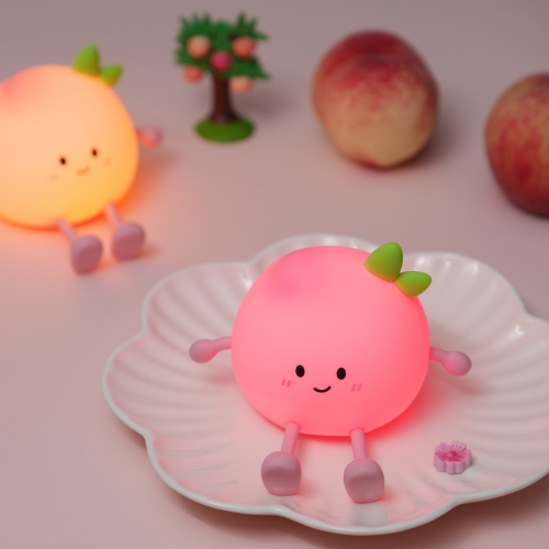 GREEN SCENIC  Cute Night Light - RGB Color Changing, Soft Light, Long-Lasting And Rechargeable, Portable Home Atmosphere Light/gift In Peach