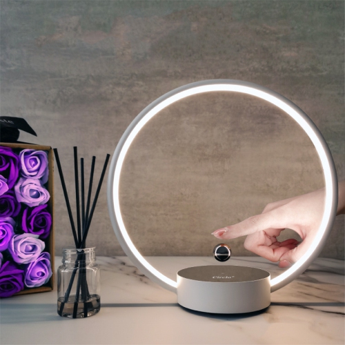 Suspended Moon Lamp - Magnetic Floating RGB Night Light, Touch Control, Bedroom/Office Rotating Decor, Unique Tech Gift