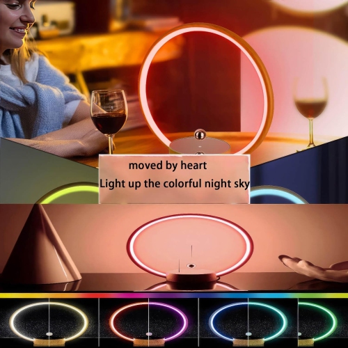 Suspended Moon Lamp - Magnetic Floating RGB Night Light, Touch Control, Bedroom/Office Rotating Decor, Unique Tech Gift