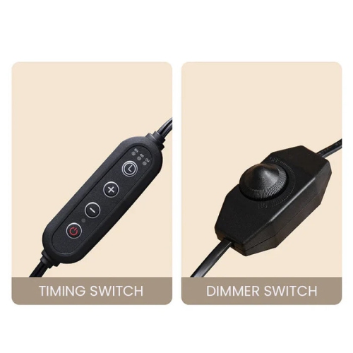 Aromatherapy wax melting lamp - 3 levels of brightness adjustment, 8 hours timer, flameless aromatherapy, button adjustment, suitable for