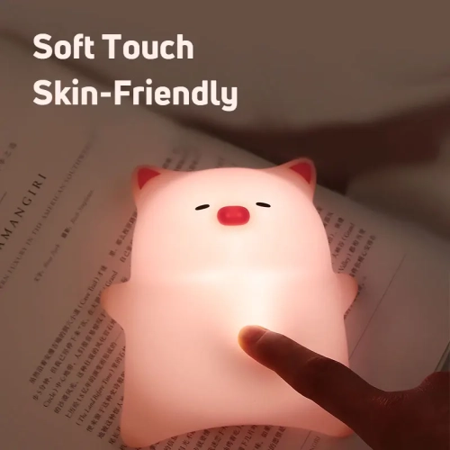 Creative silicone clapping lamp | 3 levels of touch dimming | safe material | bedroom atmosphere lamp | USB charging and portable