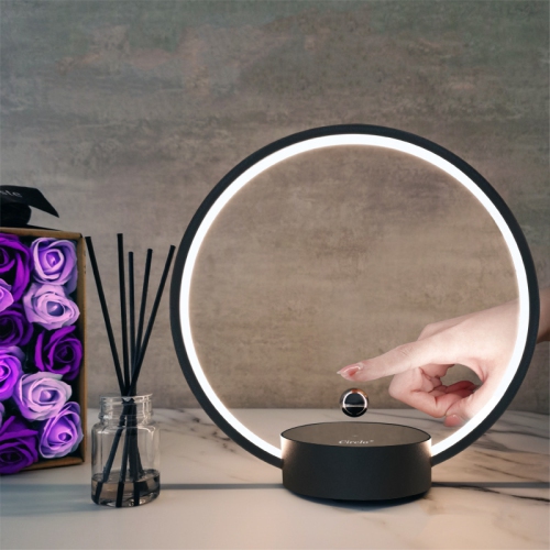 Suspended Moon Lamp - Magnetic Floating RGB Night Light, Touch Control, Bedroom/Office Rotating Decor, Unique Tech Gift