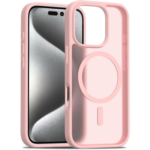 for iPhone 16 pro Case [Compatible with Magsafe]Translucent Matte Phone Cover, [10 FT Military Grade Drop Protection]