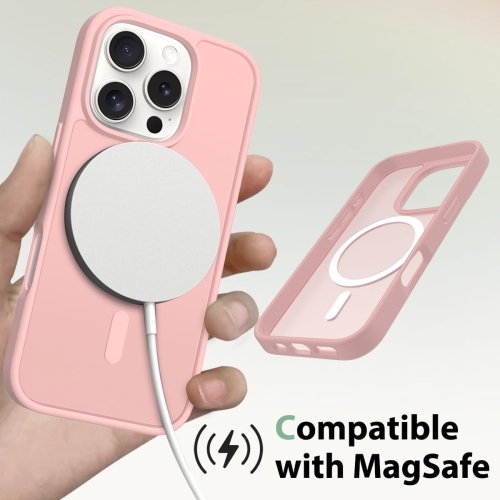 for iPhone 16 pro Case [Compatible with Magsafe]Translucent Matte Phone Cover, [10 FT Military Grade Drop Protection]